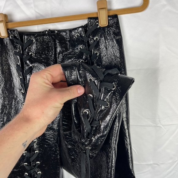 LPA by Revolve Faux Leather Lace-up Leggings - Picture 2 of 8